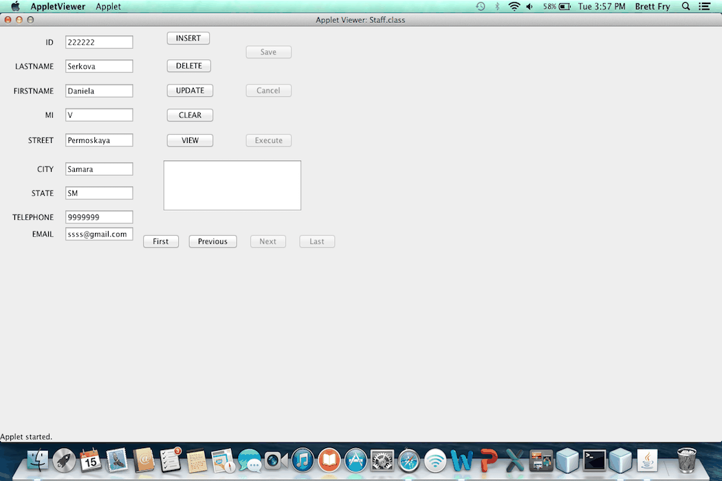 Java Web Applet