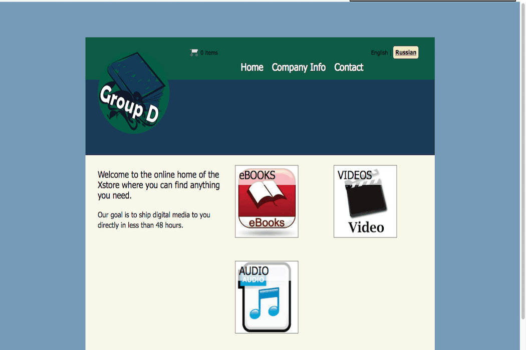 Java Webstore