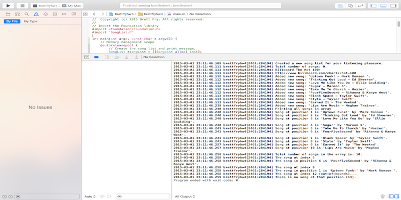 Objective-C Playlist