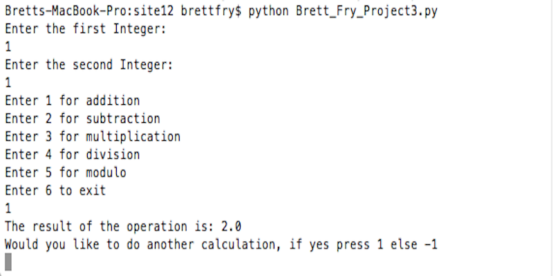 Python Calculator